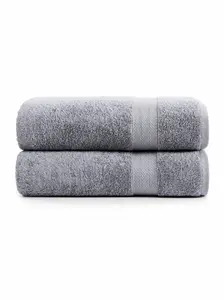 LANE LINEN 2-Piece 100% Cotton Fiber Bath Sheet & Towel Set, Premium Super Soft Fluffy Plush, Quick-Dry Extra Large Highly Absorbent Spa-Quality Bathroom Towel, Two Pieces