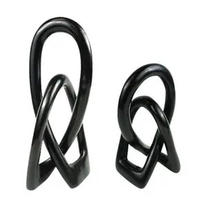 Global Crafts Eternal Love Knot Sculptures, Bigand Small