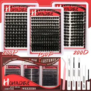 3 Styles Upgrade Lashes with Ultra-Dense, Lashes KitWaterproof, Long-Lasting Lashes | Flora | Natural Daily,Volume Style | Beginner-Friendly Lashes for Flawless,Voluminous Look [Waterproof Long-Lasting LashExtension Kit Must-Have Clusters