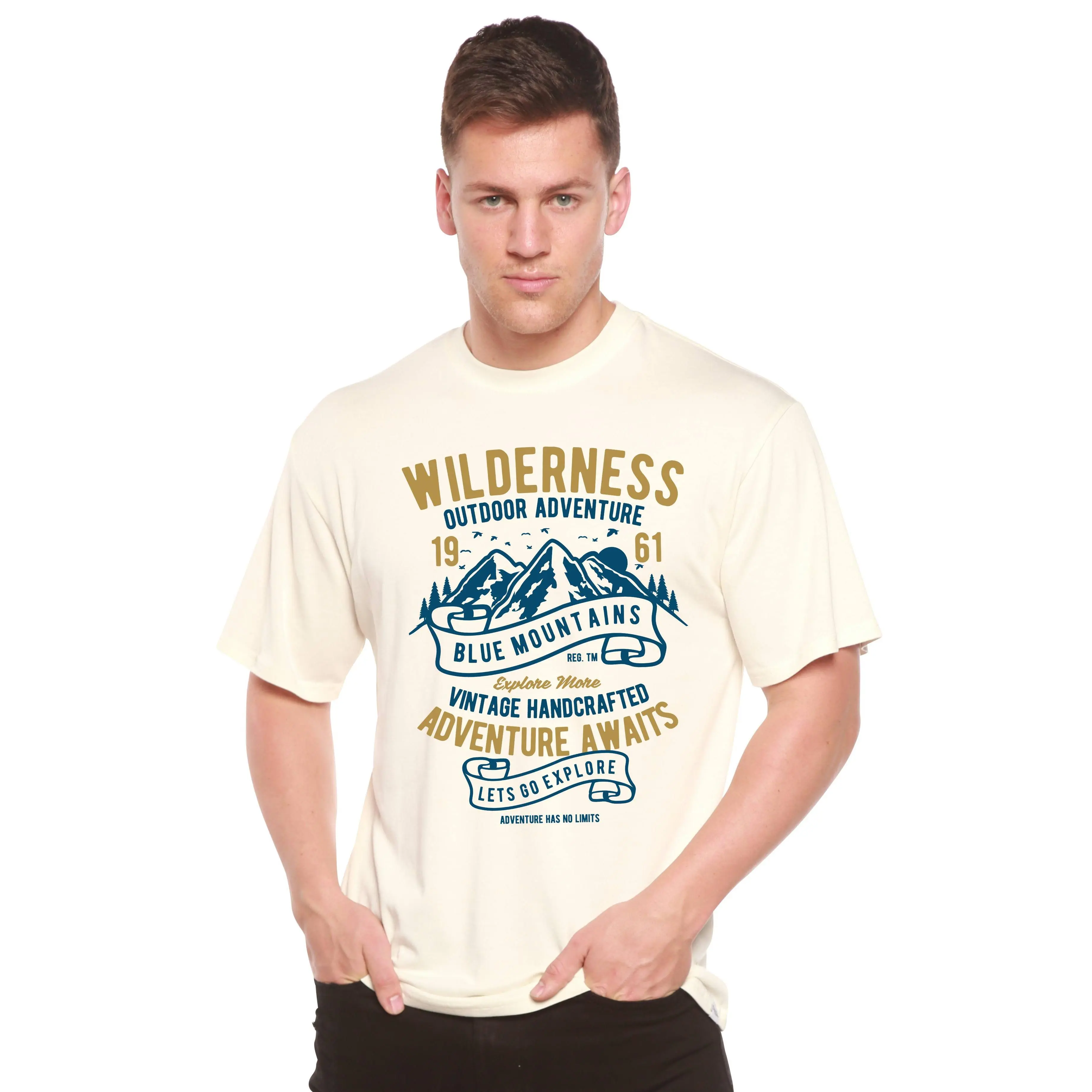 Wilderness Spun Bamboo® Men's Bamboo Viscose/Organic Cotton Short Sleeve Graphic T-Shirt