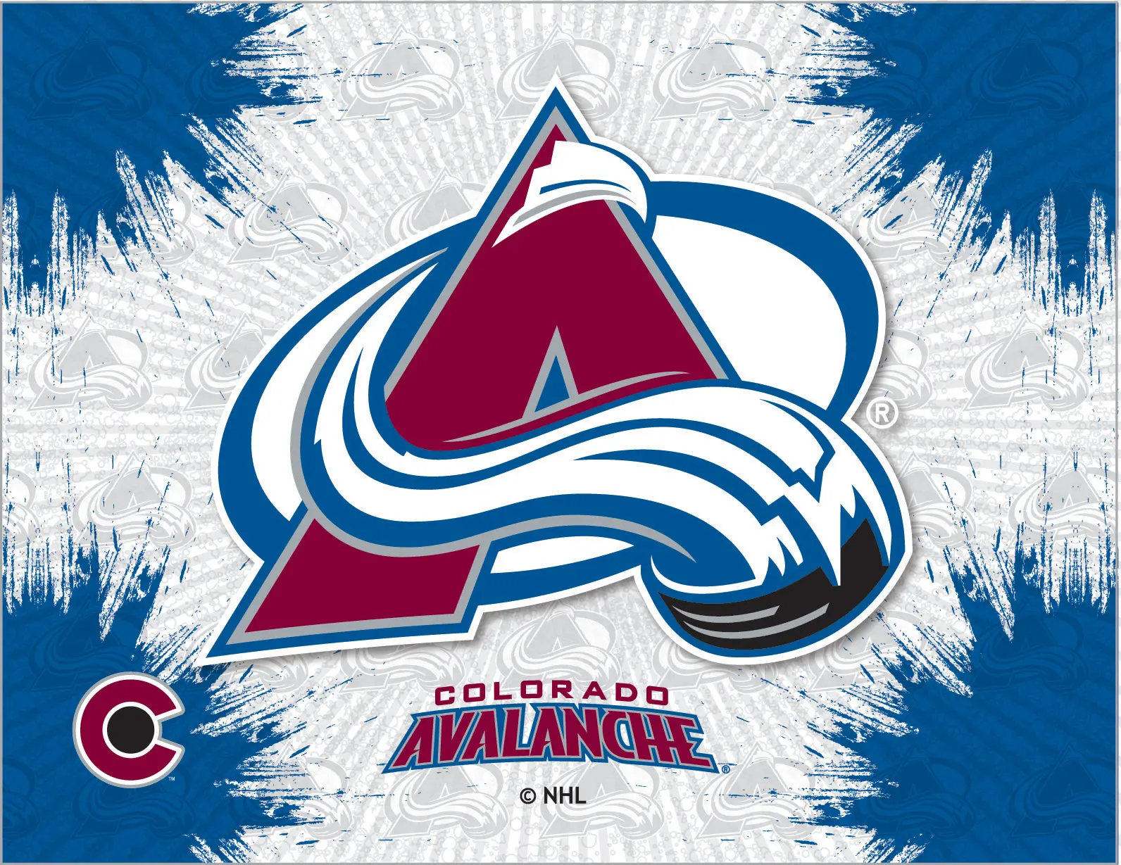 Colorado Avalanche Logo Canvas --24"x36"