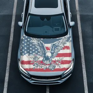 2026 Bald Eagle Car Hood Cover | USA 250th Anniversary Patriotic Decor | Universal Fit Hood Protector for Truck, SUV, Sedan | 1776-2026 Freedom's Journey Design | Weather-Resistant & Easy to Install | Perfect for Independence Day Parades