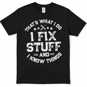 Men's Funny I fix Stuff T-Shirt Mechanic Engineer Garage Tee Shirt– Funny Husband Tee, Father's Day T-shirt. Father's Dad Shirt, Father's Dad Gift Idea, Father's Gift Ideas For Husbands, Father's Gift Ideas.