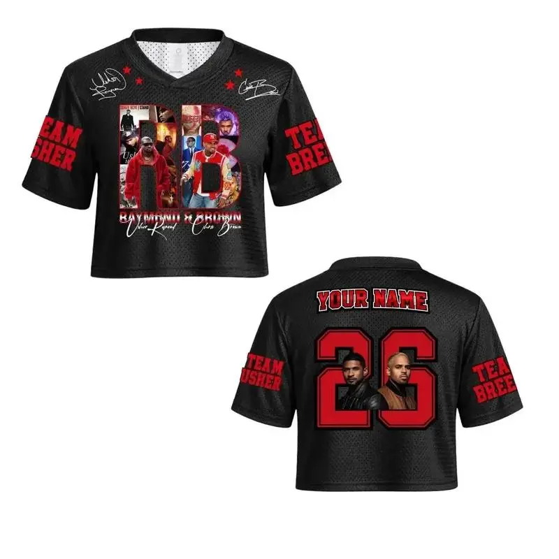Baseball Crop Jersey - R&B Tour 2026 Trendy Concert Streetwear, Professional Sports Clothing for Sports & Outdoor Use