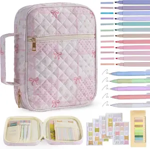 Bible Cover Case for Women Large Bag Quilted Carrying Girls Study Supplies Accessories Christian