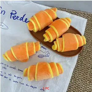 New Dog Cat Croissant Hidden Food Scented Toy, Energy-Consuming Pet Toy, Crinkle Sound, Attracts Attention, Durable Chewable