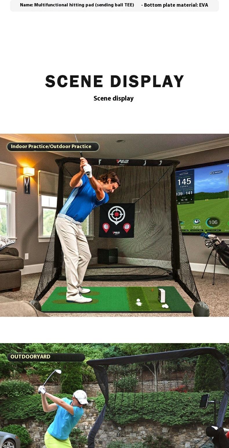 PGM Multifunctional Golf Pad Indoor Practice Ball Mat