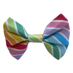 Rainbow Stripe Bow Tie