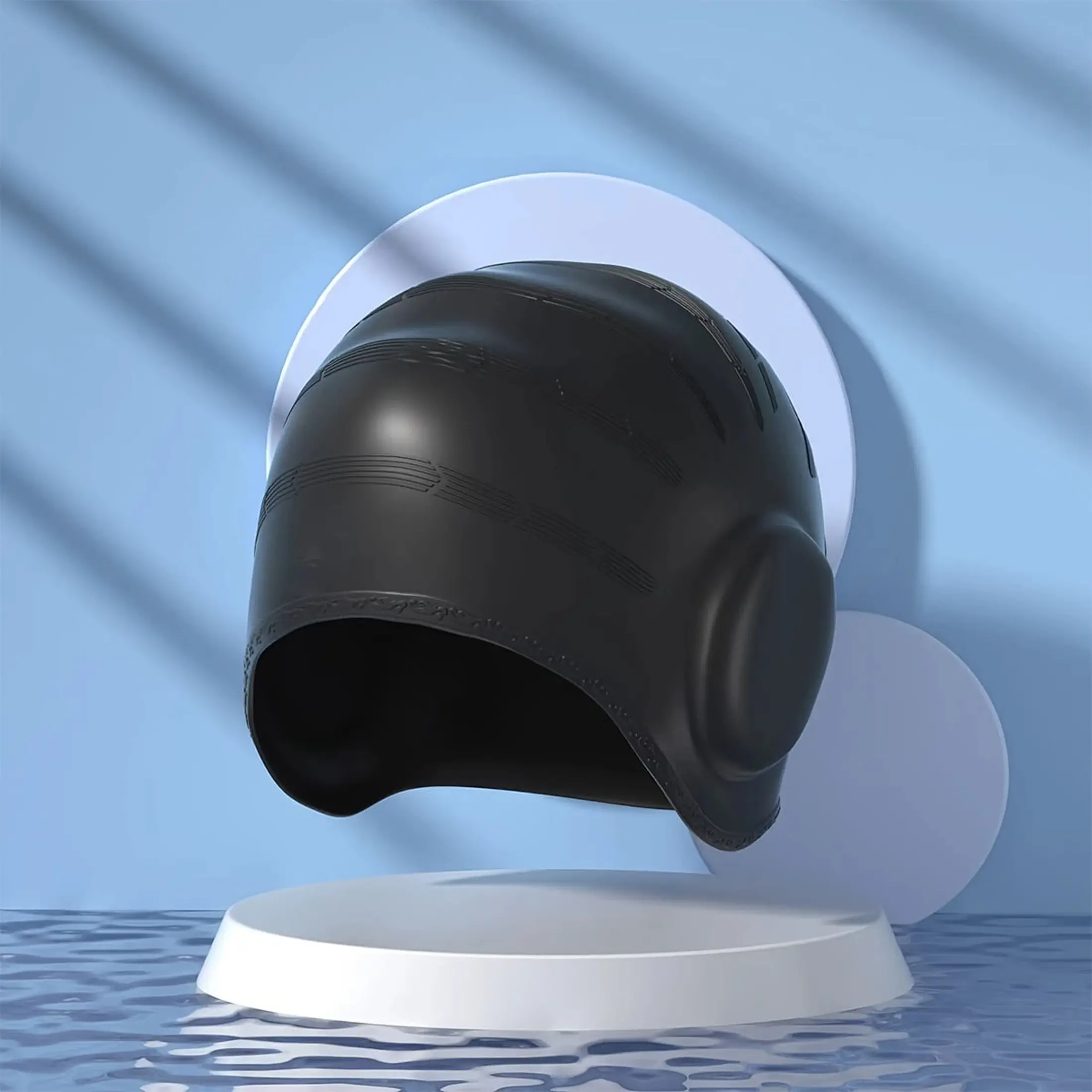 Silicone Waterproof Swim Cap with Ear Protection, Unisex Design Suitable for All Hair Types, Ideal Choice for Swimming