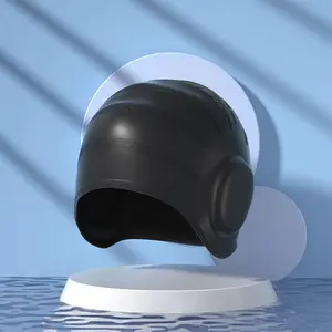Silicone Waterproof Swim Cap with Ear Protection, Unisex Design Suitable for All Hair Types, Ideal Choice for Swimming