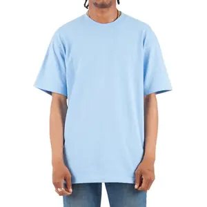 3 Pack Shaka Wear Men's Max Heavyweight Short Sleeve Crew Neck T-Shirt - Sky Blue - Small