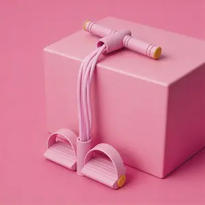 Artificial Tension Pedal Elastic Band (Environmental Natural Latex)| Stretch Band Adjustable Resistance Yoga Stretch Belt| Professional Fitness Equipment Arm and Waist Training Exercise Equipment