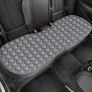 Car Seat Cushion, Rear Long Pad/front Square Pad, Plush Material, Comfortable and Warm, Easy Installation, Suitable for All Seasons