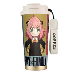 Spy x Family Yor Forger Assassin Theme Insulated Cup, Cool Anime Style Stainless Steel Thermal Bottle, Ideal Gift for Otaku & Friends