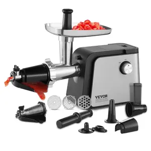 VEVOR 500W Power Electric Tomato Strainer,  4.9 LBS/Min Food Mill with Pure Copper Motor, Reverse Mode, ABS+Steel Build, Accessories Kit Included for Tomato Sauce, Strawberry Jam Making
