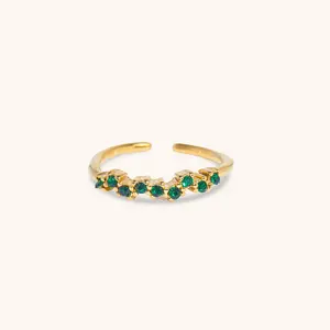 Adjustable Personalized  Birthstone Ring