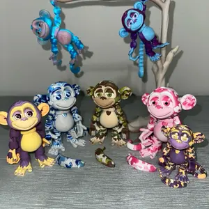 Flexi Monkey Figurines 3D printed