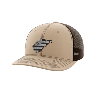 Greater Half West Virginia United Hat with States Design and Adjustable Fit Snapback Trucker Hat Mesh Back