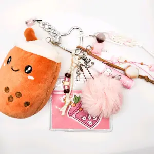 Junk Keychains Chunky Custom Keychains and Bag Purse Charms for Girls Cute Colorful Handmade Accessories with Detailed Charm and Bead Work Bold Layered Design Perfect for Keys Purses Backpacks or Handbags