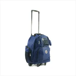 212 MAIN Deluxe Convertible Wheeled Roll-Away Travel Backpack, Model 738131-NVY, Navy Blue, Zip Closure, Organized Storage Space, Travel Backpacks