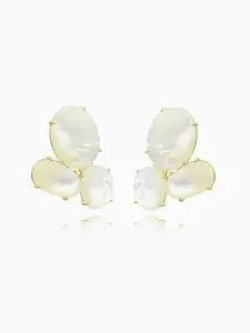 Graceful Mother of Pearl Cluster Earrings