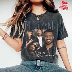 [Sale up to 50%] [Free Ship] Michael B Jordan Comfort Color T-Shirt, Michael Bakari Jordan Vintage Bootleg Tees, Michael B. Jordan Fans Gift