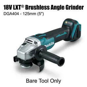 Makita DGA404 18V Cordless Angle Grinder Bare Machine For Mechanics Workshop Cutting  power torque powertools spindle durable tool Brushless