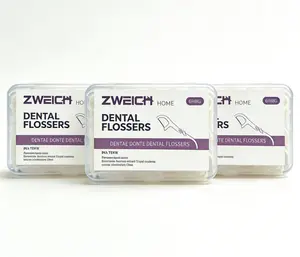 Boxed disposable dental floss, high toughness dental floss for family and travel, fine thread dental floss dental cleaning dental floss stick, interdental dental floss, oral health dental care products, oral hygiene products.6 boxes.