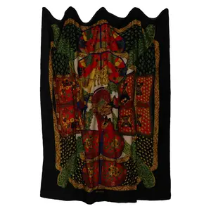 Pre-owned HERMÈS Cashmere Small Leather Goods Large Silk Scarf