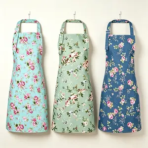 Cooking Aprons for Women, Cute Kitchen Floral Apron for Baking, Women Gifts for Birthday