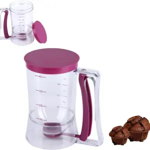 Batter Dispenser Baking Measuring Tool, Accurate Scale, Easy Pour, Practical Kitchen Accessory, Ideal for Cupcakes, Muffins, Waffles, Cakes