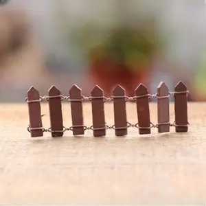 Mini wooden fence set with smooth edges, suitable for gardens and miniature landscapes, outdoor fence decoration