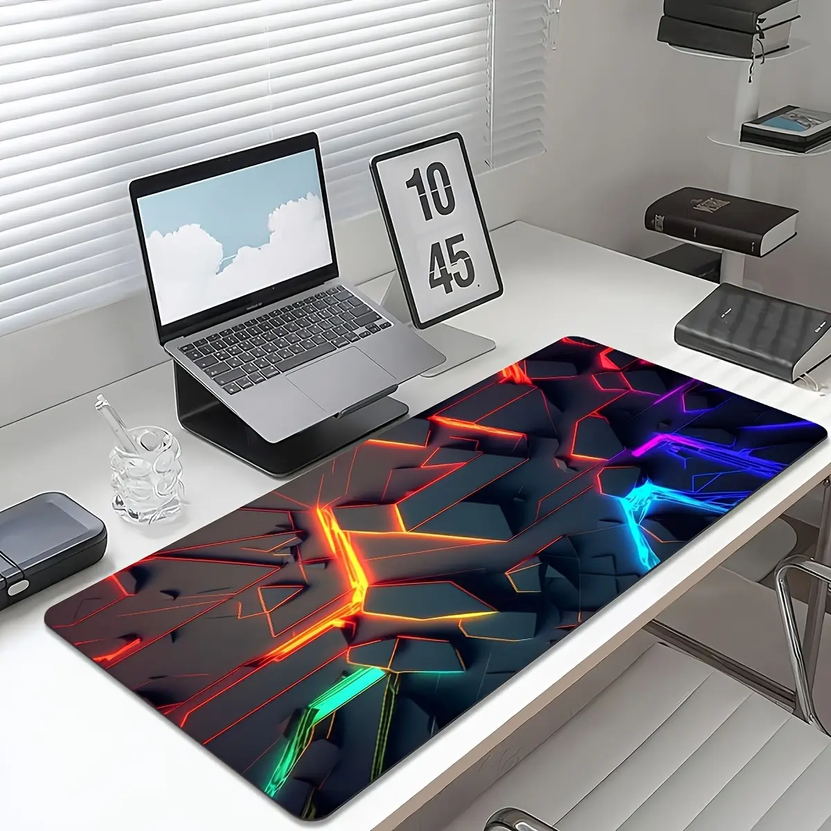 Ergonomic Premium Multipurpose Mouse Pad - 60x35cm Universal Mouse Pad with 3D Lines, Durable Lighting, Precision-Stitched Edges, Non-Slip Backing (XL, XXL) for Gaming, Office Laptops, Ergonomic Mouse Pad