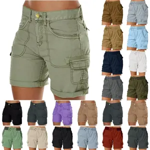 Women's Cargo Shorts Casual Summer High Waisted Casual Shorts for Women Trendy Summer Hiking Shorts Outdoor Outfits