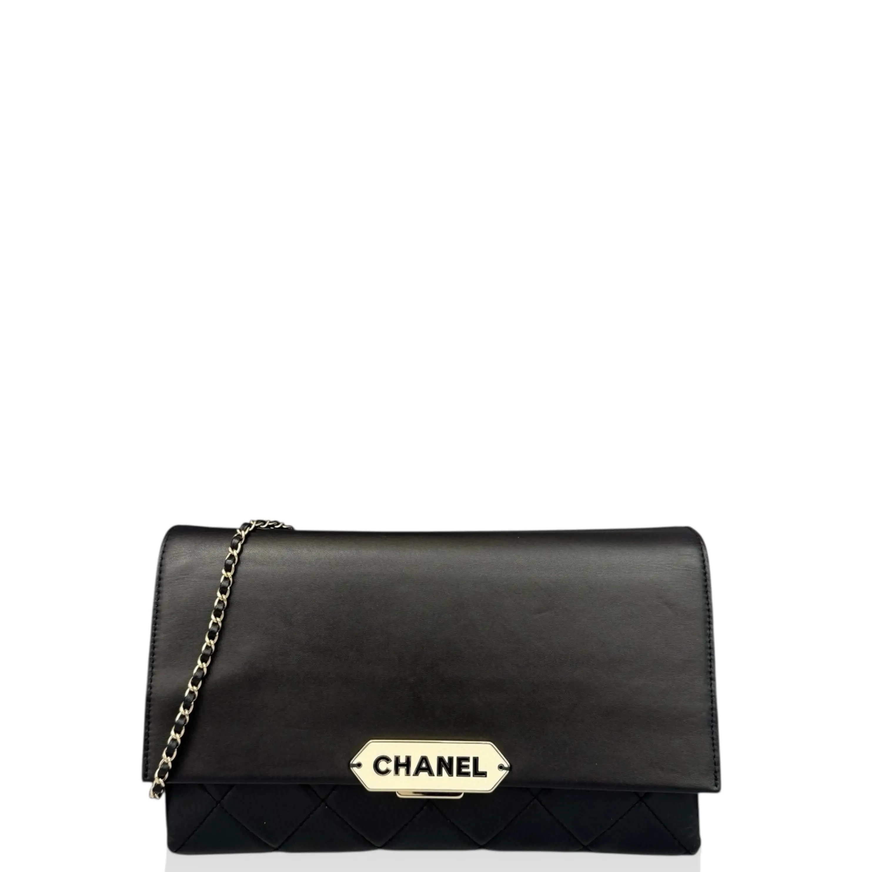Pre-owned CHANEL Leather clutches & wristlets Clutch Lambskin Black (ac031926a6)
