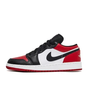 Nike Jordan 1 Low Bred Toe 2021 (553558-612/553560-612) Size 4Y-14 Sports Shoes