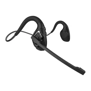 Open-Ear Air Conduction Headphones UU 1586065 - CVC 8.0 Noise Cancelling Mic, Wireless Stereo, Rechargeable USB Port, All-Day Comfort Silicone Protective Headset for Office, Running