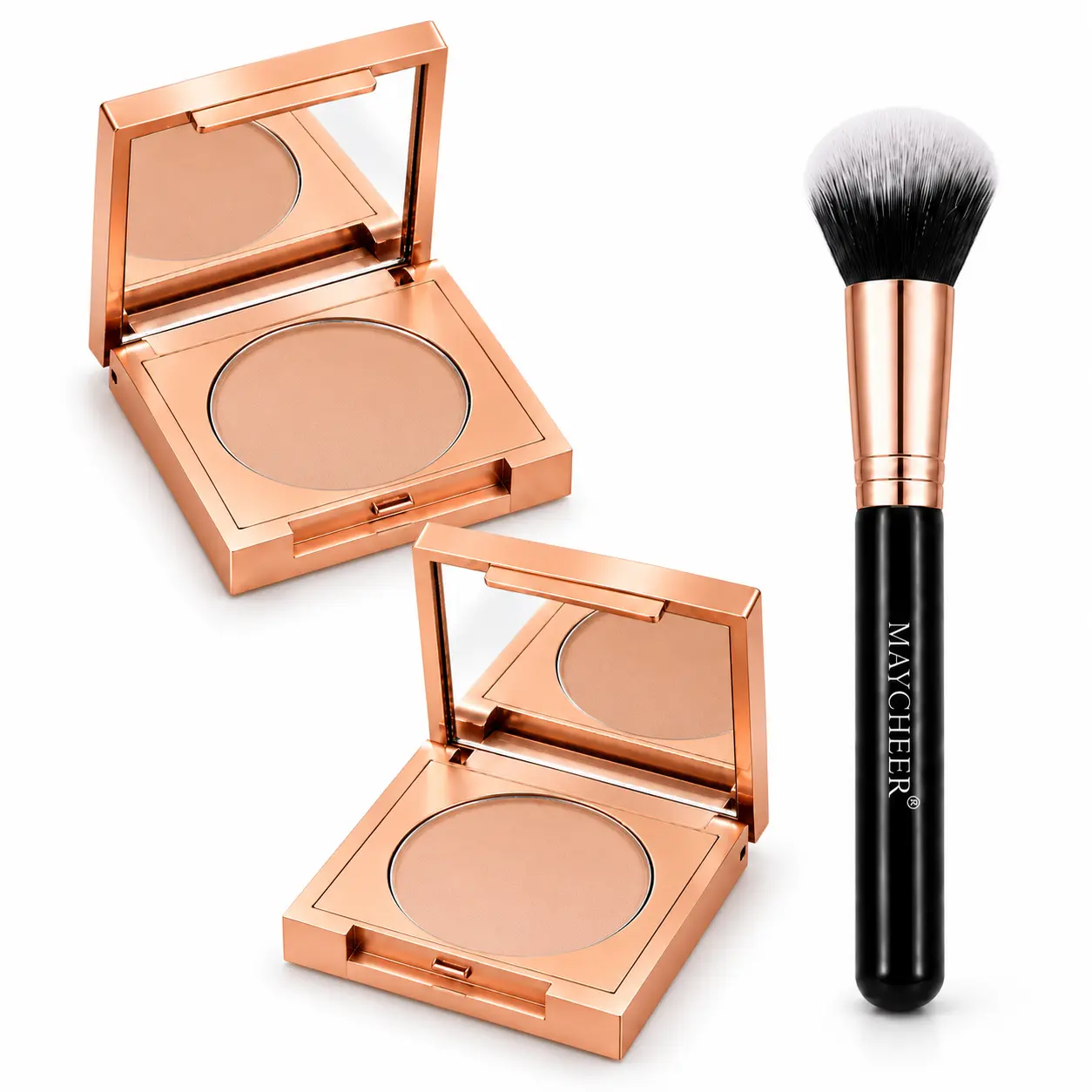 Soft Matte Cream Concealer for Face & Under Eyes, Waterproof Full Coverage for Dark Circles, Freckles, Blemishes, Tear Troughs & Spots, 2-Piece Set Foundation Makeup
