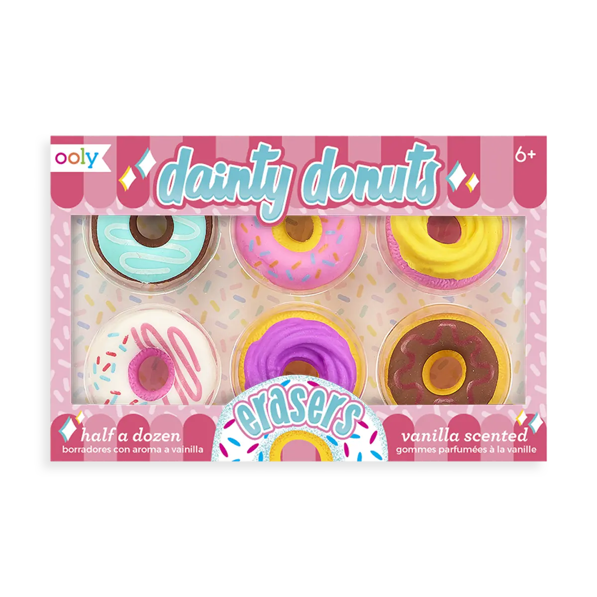 Dainty Donuts Erasers - Set of 6