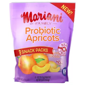 Mariani Probiotic Apricots, 8 Pouches, 1 oz (28.25 g) Each