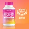 Pink Stork Beef Organ Supplement for Women | Clean Label, Grass-Fed Primal Bioavailable Multivitamin | Liver, Heart, Ovary, Kidney, Uterus, Iron, B12, CoQ10, Vitamin A, Zinc | Skin + Nail Health, Hormone + Energy Support | 60 Capsules | Dietary Healthcare