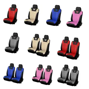 2 Seat (4pcs) Car Seat Covers, Butterfly Embroidery, Pressed Craftsmanship, All-Season Use, Suitable for Sedan and Suv
