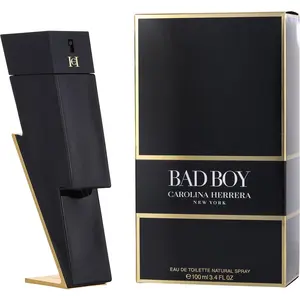 Carolina Herrera Bad Boy for Men Eau de Toilette Spray, 3.4 Ounce