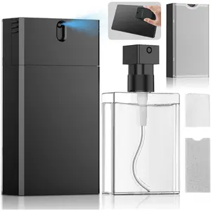 Professional Streak-Free Screen Cleaner Spray Kit, Refillable  Device Cleaner with Ultra-Soft Microfiber Cloth, Safe for OLED Screens Phones, Laptops, TVs, Monitors Camera Lens, Portable 2oz