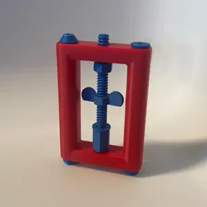Educational Fidget Tool with Blue Bolts and Red Frame Unique Design for Learning and Demonstration Purposes United States No Warranty
