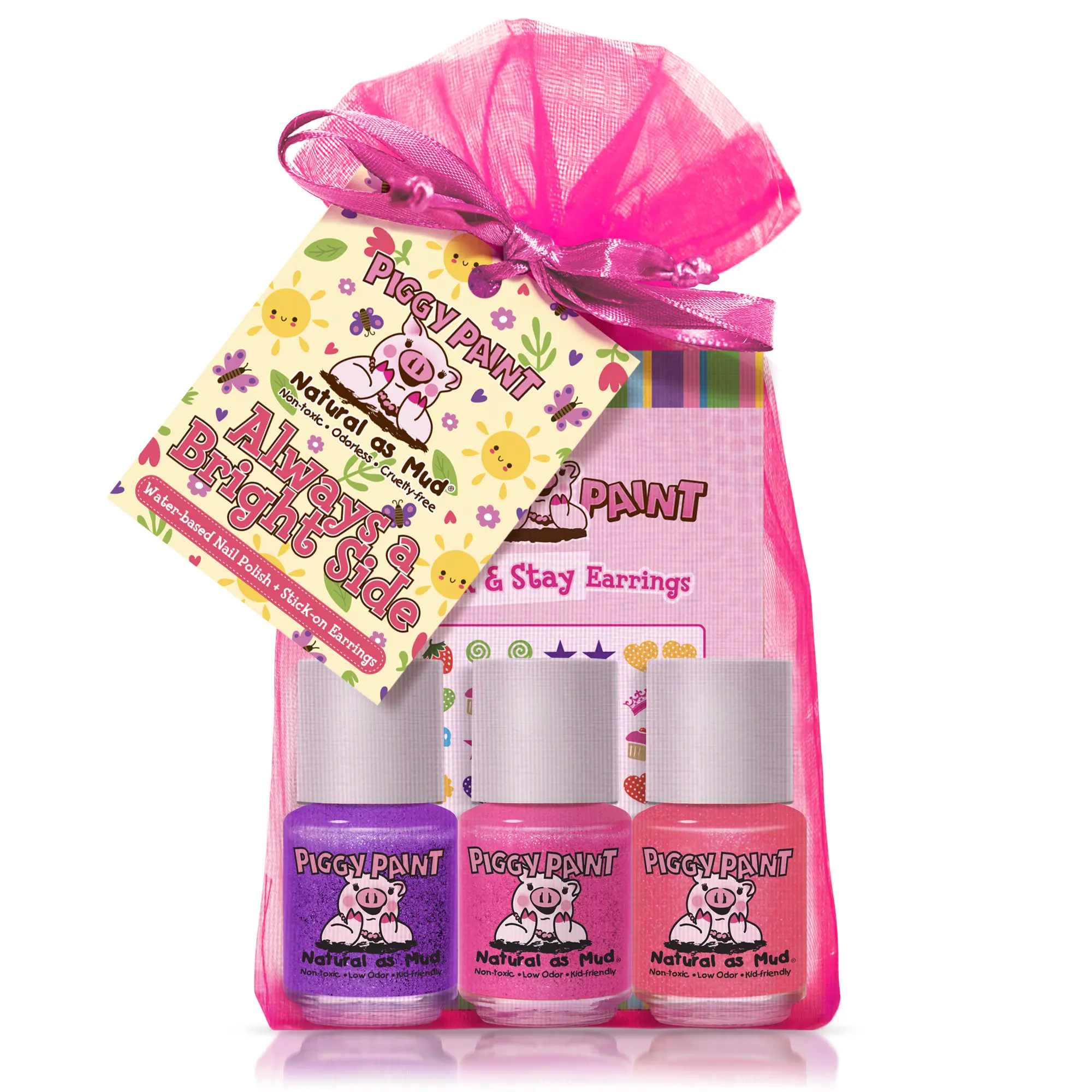 Always a Bright Side Gift Set - Piggy Paint - Kids Non-toxic Nail Polish