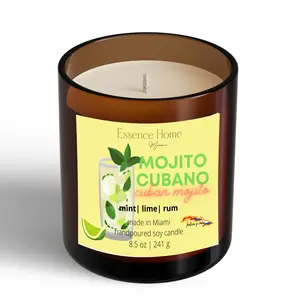 Mojito | Scented Candle | Minty Candle | Lime Candle | Eucalyptus Candle | Gift for her | Gift for a friend