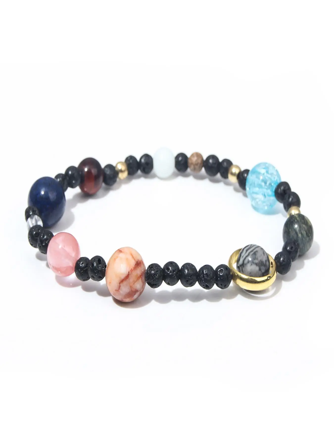 Solar System Design Bracelet, Fashionable Planet Charm Bracelet for Women & Men, Trendy All-match & Exquisite Jewelry for Birthday Gift