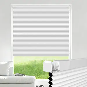 inCustom No Drill No Tools Cellular Shades, Blackout Cordless Window Blinds for Indoor Windows, Easy to Install Honeycomb Blinds
