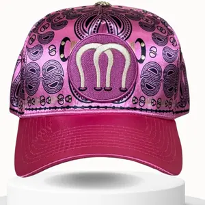 Magneche Bandana Design Cap - Fuscia Magenta